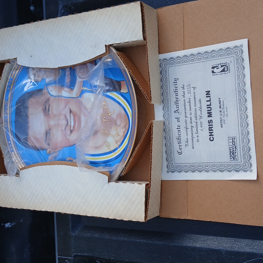 Brand New Chris Mullin Commertive Plate